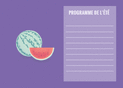 Programme d'&eacute;t&eacute; frais avec past&egrave;ques color&eacute;es